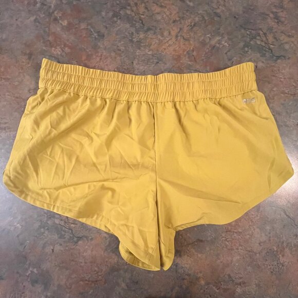 DSG Womens Stride Shorts Grounded‎ Yellow Size S - Picture 1 of 9